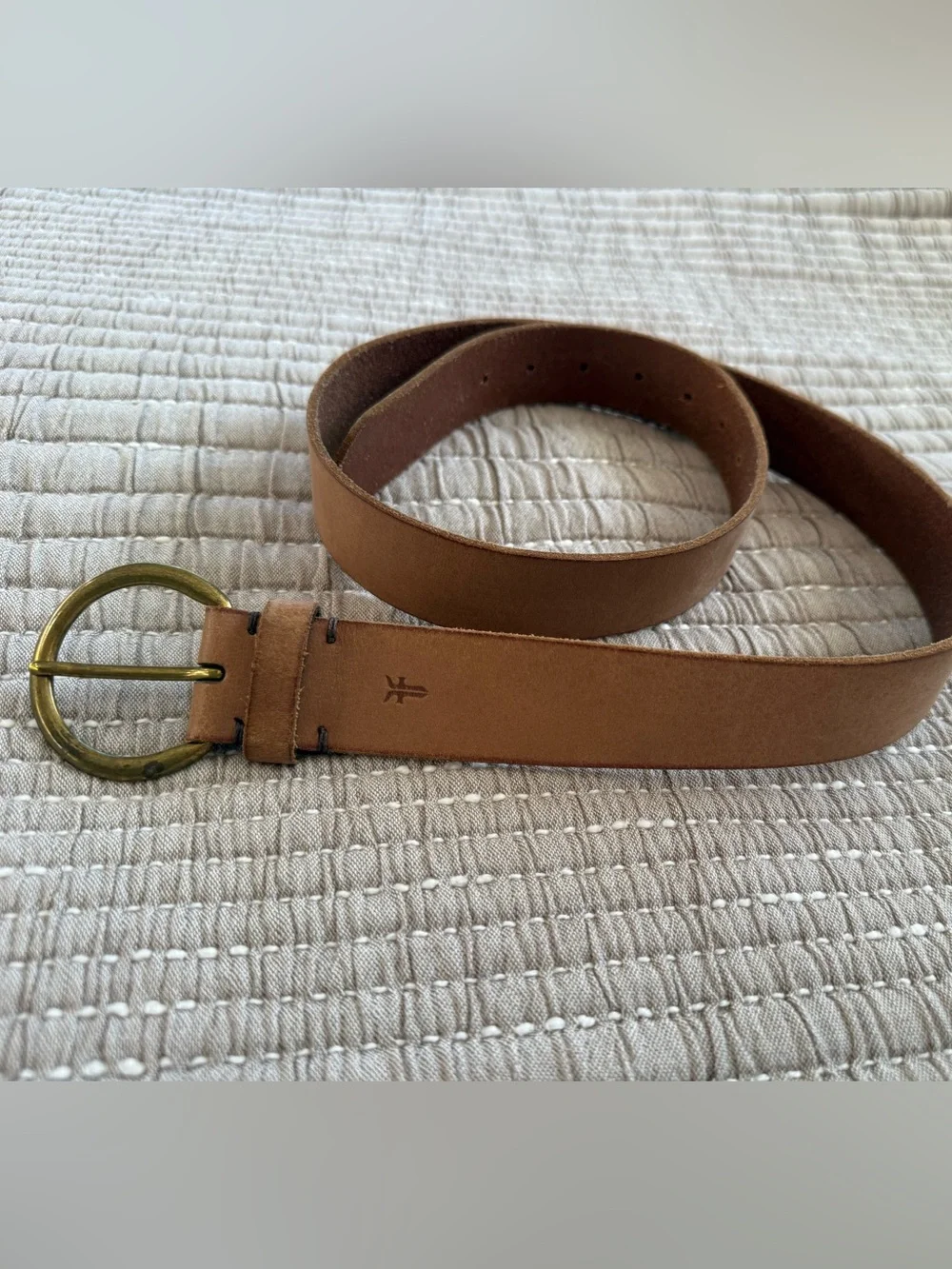Women’s Frye Leather Belt in Tan - Classic Casual Style
